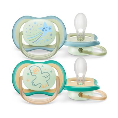 Philips Avent Fopspeen Ultra Air Nighttime Star / Owl 0-6mnd (2 stuks) SCF376/18
