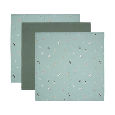 Bébé-Jou Multidoek Hydrofiel Ocean Vibes 70 x 70 cm 3-Pack