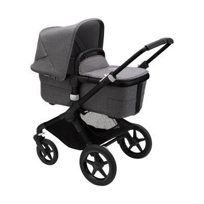 Bugaboo Fox 3 Black / Grey Melange Exclusief Zonnekap
