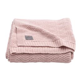 Jollein Ledikantdeken River Knit Pale Pink 100 x 150 cm